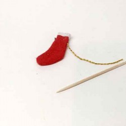Рождественский носок, кукольная миниатюра 1:12