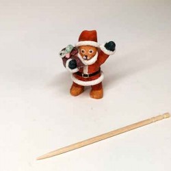 Мишка Санта, Santa Bear кукольная миниатюра 1:12