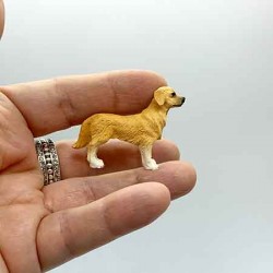 Собачка Золотой Ретривер, кукольная миниатюра 1:24